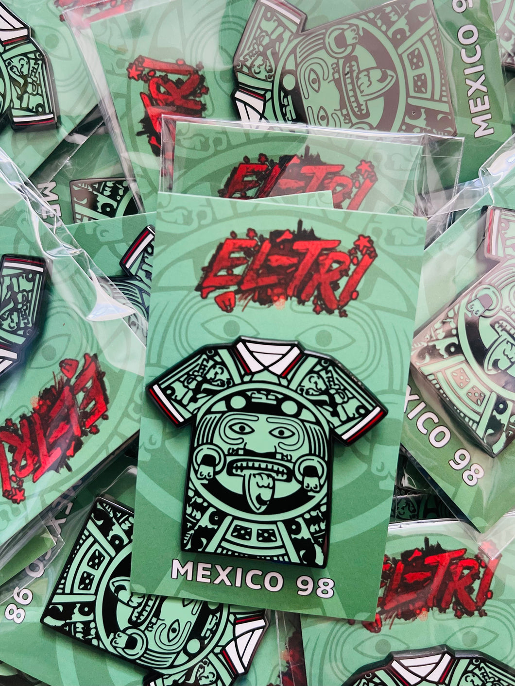 Mexico 98 Aztec badge